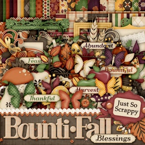 Bendiciones de Bountifall para scrapbooking digital - Scrapbooking digital