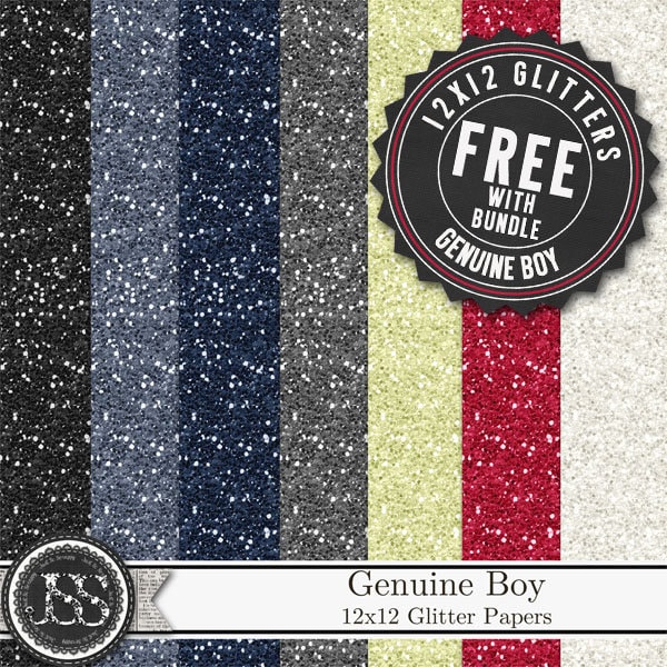 Genuine Boy 12x12 Digital Scrapbook Kit Bundle, Masculine - Etsy