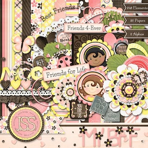 Digitales Scrapbooking „Meine besten Freundinnen“ – Digitales Scrapbooking