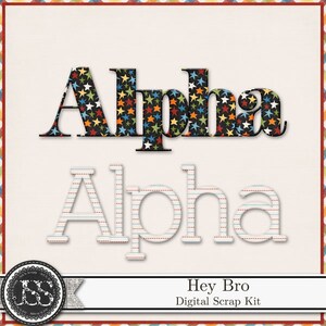 Hey Bro 12x12 Digital Scrapbook Kit, Brothers, Masculine, Boys - Etsy