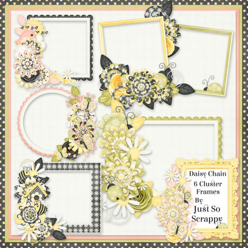 Daisy Chain Digital Scrapbook Kit Big Collection Bundle - Digital ...