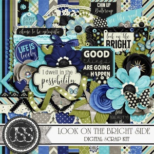 Look On The Bright Side 12x12 Digital Scrapbook Kit