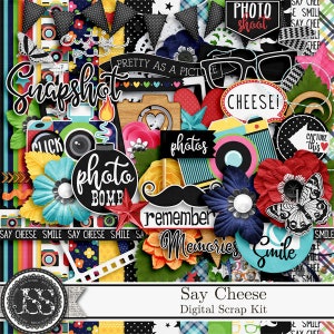 Say Cheese 12x12 Digital Scrapbook Kit