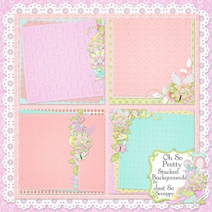 If The Crown Fits Digital Scrapbook Kit Stacked Backgrounds - Digital Scrapbooking