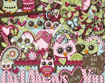 Owl Always Love You Digital Scrapbook Kit - Digital Scrapbooking