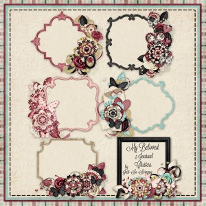 My Beloved Digital Scrapbook Kit Journal Clusters - Scrapbooking numérique