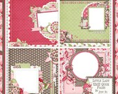 Little Lady Digital Scrapbook Kit 12x12 Quick Pages - Digital Scrapbooking