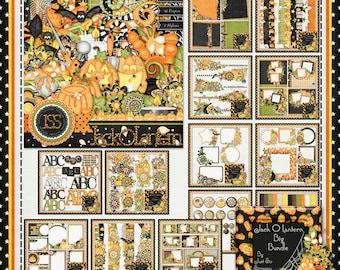 Say Boo Halloween Digital Scrapbooking Holiday Mini Kit - Etsy