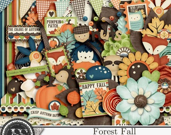 Nearly Fall Autumn 12x12 Worn Wood Pattern Papers and Backgrounds ...
