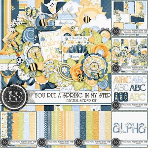 You Put A Spring In My Step Digital Scrapbooking Collection Bundle