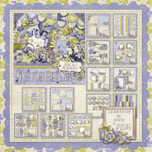 Glorious Day Digital Scrapbook Kit Big Collection Bundle - Digital Scrapbooking