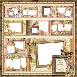 Bella Grace Digital Scrapbook 5x7 Brag Book - Scrapbooking numérique