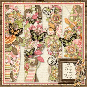 Bordures de page du kit de scrapbooking numérique Bella Grace - Scrapbooking numérique