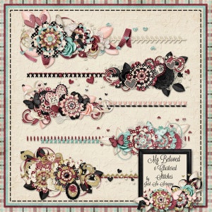 My Beloved Digital Scrapbook Kit Clustered Stitches - Digital Scrapbooking