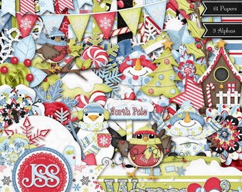 Digitalt scrapbookkit med varma hjärtan - Digital scrapbooking