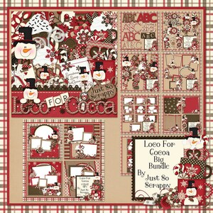 Lokomotive für Kakao Digital Scrapbook Kit Kollektion - Digital Scrapbooking
