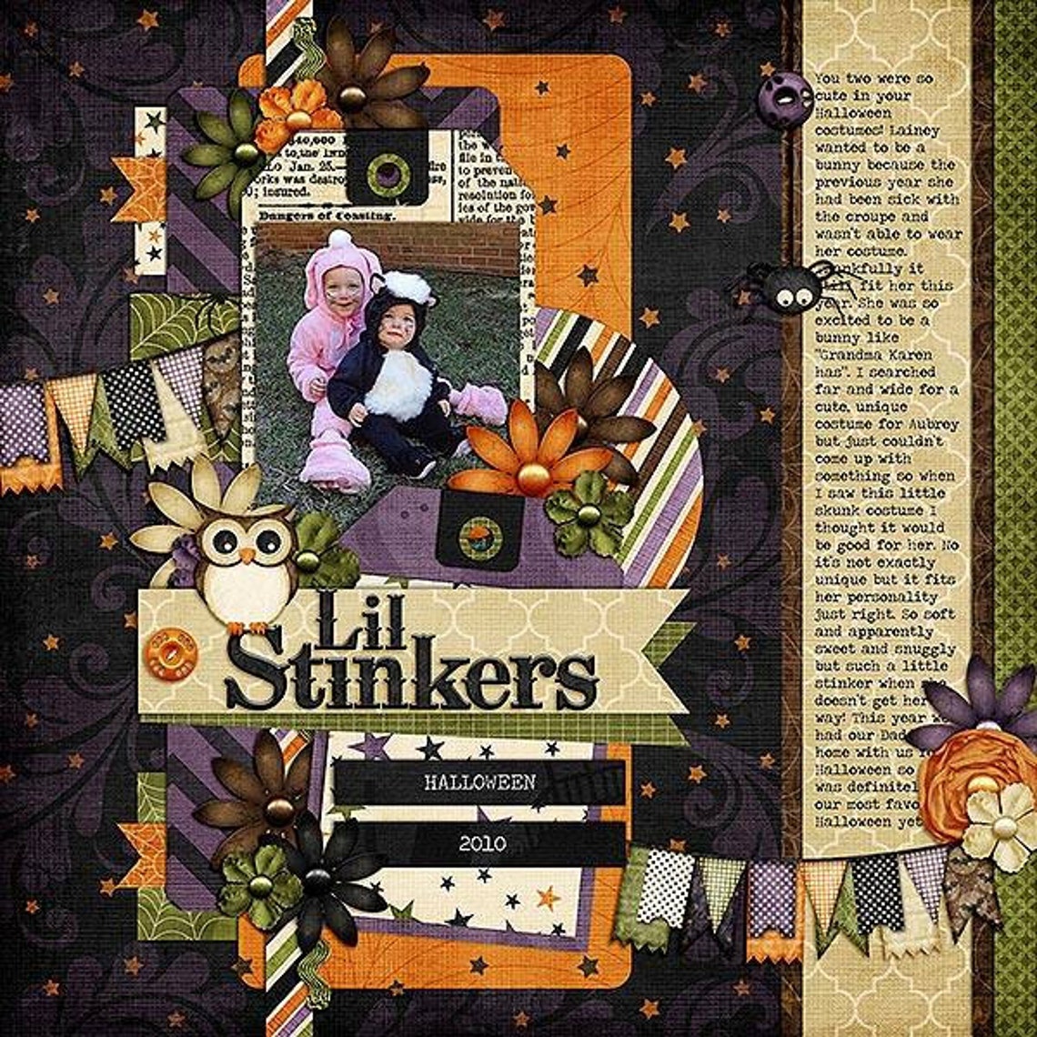 Bewitching Halloween Digital Scrapbooking Kit Collection - Etsy