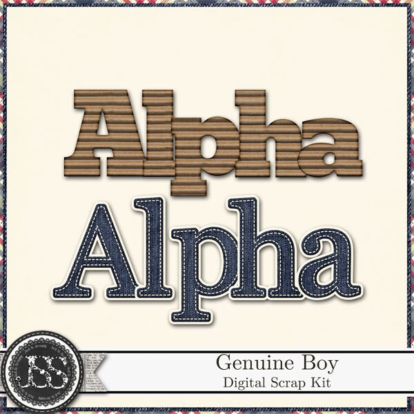 Genuine Boy 12x12 Digital Scrapbook Kit, Masculine - Etsy