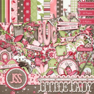 Little Lady Digital Scrapbook Kit - Digitales Scrapbooking