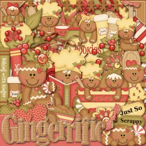 Digital Gingerrific kerstpakket, kerstcadeau, peperkoek