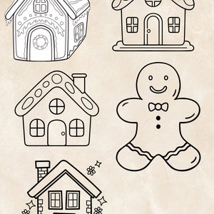 Digital download for Coloring Gingerbread men and women.  Ideal for crafting groups, schools, fussy cutting, die cutting, stamping, journal