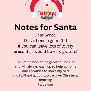 Querido Papá Noel carta a Papá Noel Mensaje de cuadro de Nochebuena para Papá Noel mensaje para niños a Papá Noel humor divertido mensaje de Papá Noel