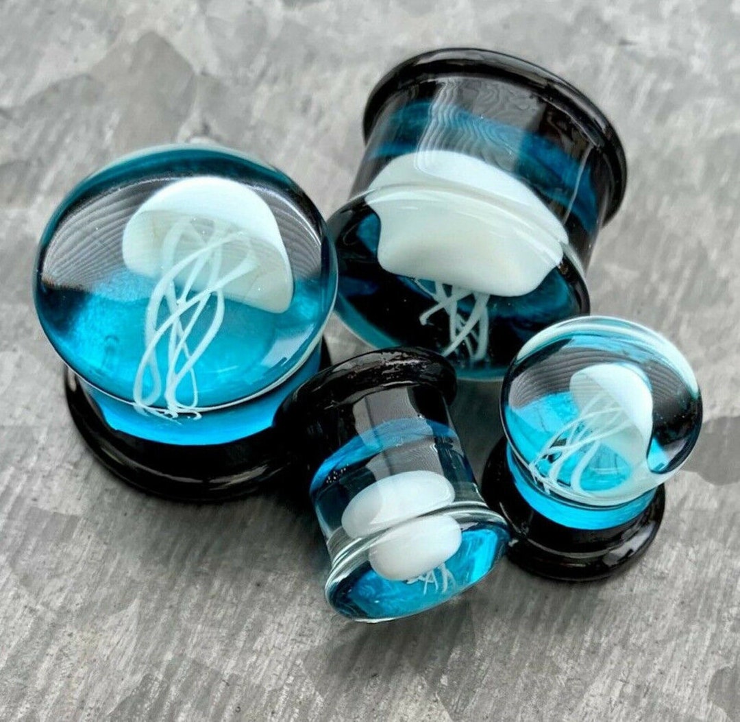 PAIR of Stunning Floating Jellyfish Design