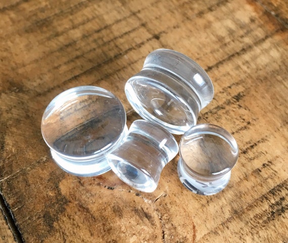 Single Flare Borosilicate Pyrex Glass Tunnel Clear 2 0g 8mm 5/16 8mm