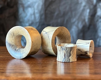 PAIR of Stunning Organic Tamarind Wood Tunnel/Plugs - Gauges 0g (8mm) up to 2" (50mm) available!
