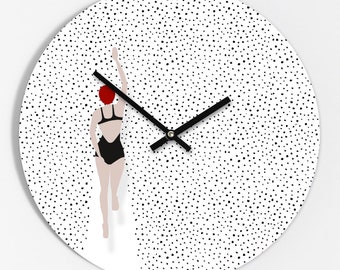 Wall clock "Swimming Points"