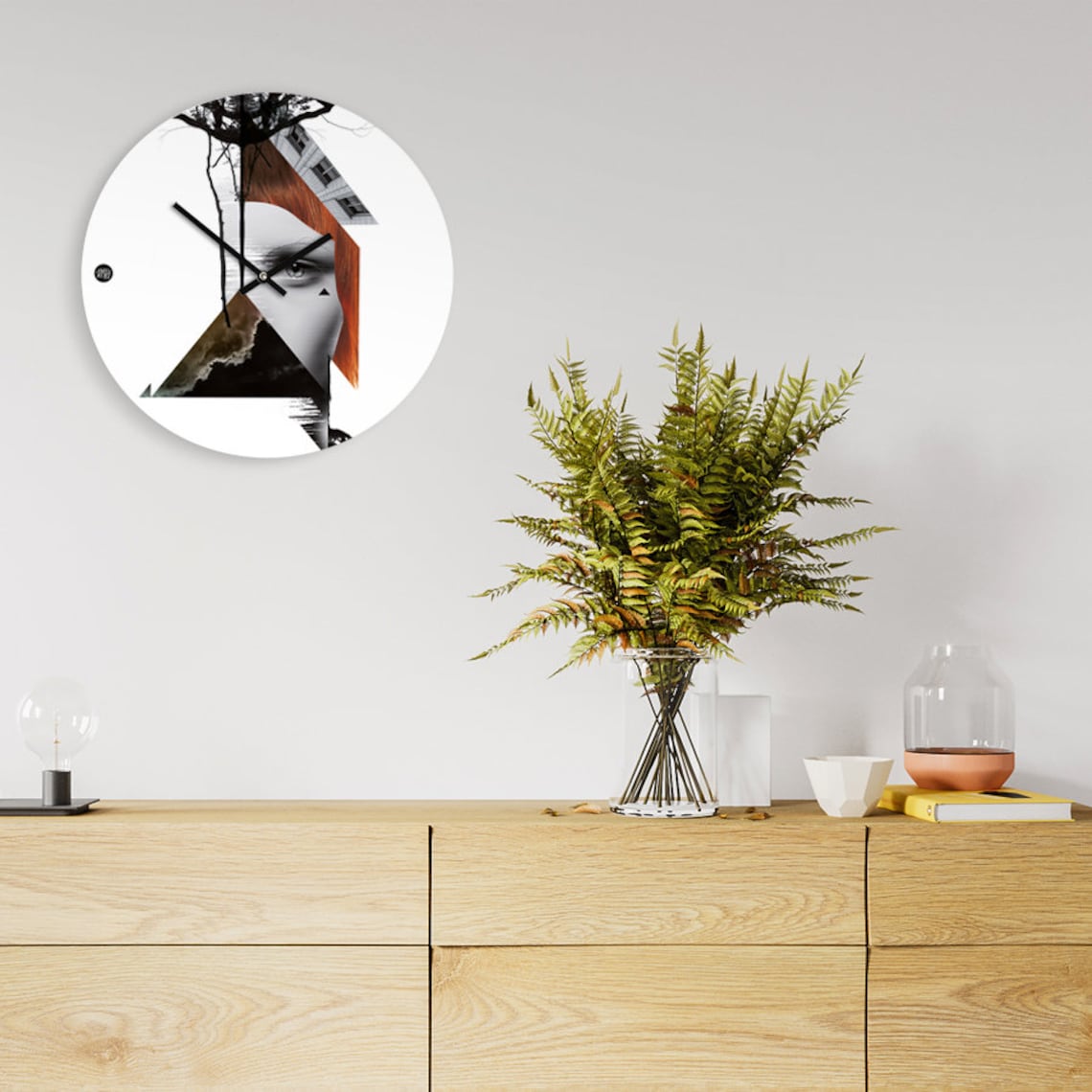Wall Clock collage Etsy