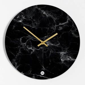 Wall clock "black Marmor"