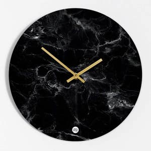 Reloj de pared "mármol negro"