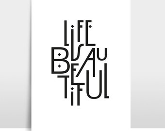 A3 Artprint "Life is beautiful"