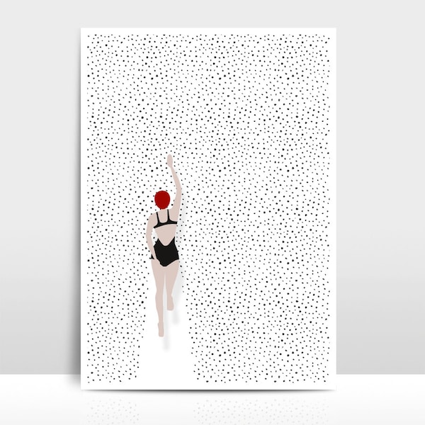 Artprint "Swimming points"