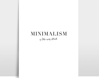 A3 Print / Typoprint "Minimalismo"