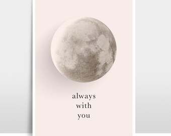 A3 Artprint "Moon - always with you"