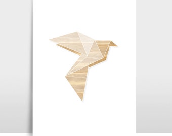 A3 Artprint "Origami dove"