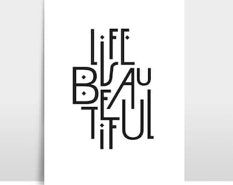 Artprint "Life is beautiful"