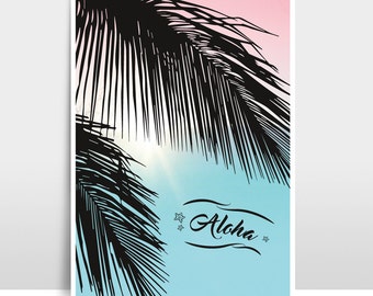 A4 Impression / Illustration « Aloha »