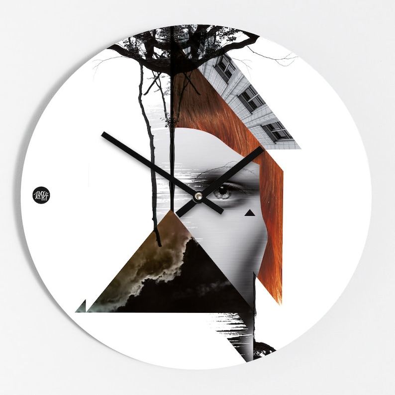 Wall Clock collage Etsy