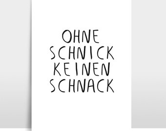 A3 Artprint "Schnick Schnack"