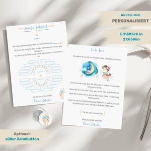 Brief von der Zahnfee - PERSONALISIERT  |  Zahnfeebrief  | Zahnzertifikat | Zahnurkunde  |  Zahnefee Urkunde  |  Geschenk von der Zahnfee