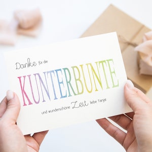 Personalisierte Karte Erzieher/in |  Abschied Kindergarten | Abschiedskarte Erzieherin | Abschiedsgeschenk Erzieherin | Karte Tagesmutter