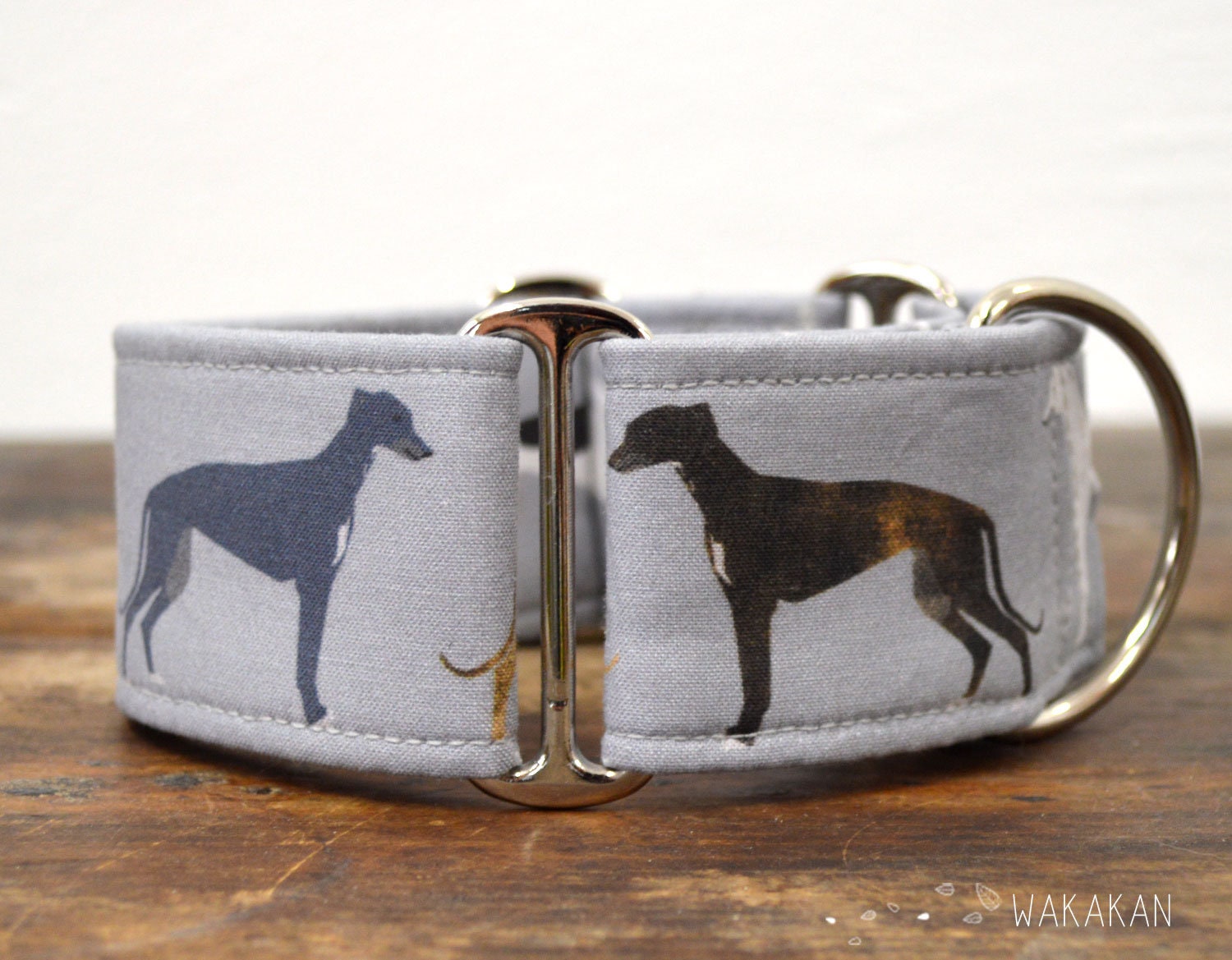 Martingale dog collar model Greyhounds. Adjustable and handmade with