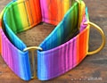 Martingale dog collar model Paint. Adjustable and handmade with 100% cotton fabric. Rainbow fabric. Wakakan product logo