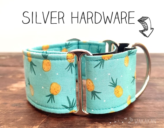 Martingale dog collar Pineapple