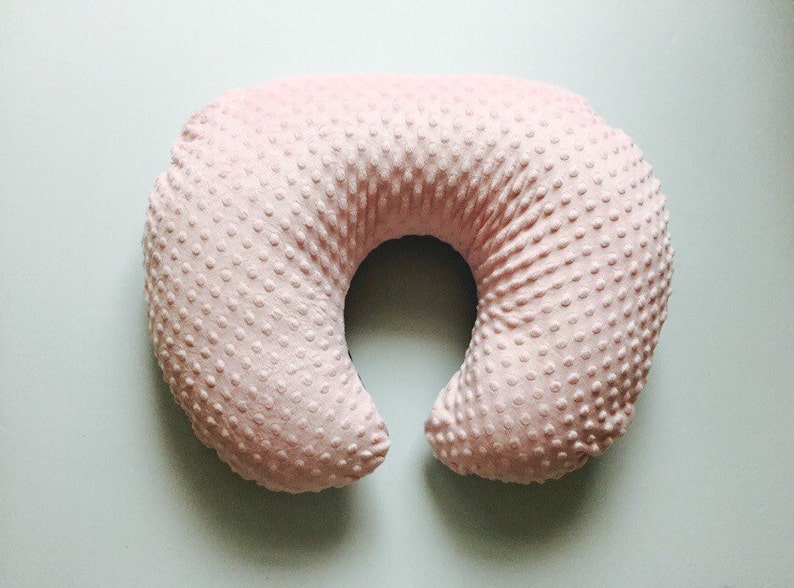 Nursing Pillow Cover Light Pink Minky Etsy