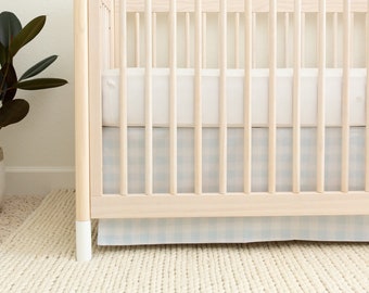 Nursery Bedding - Blue Buffalo Plaid, Gingham