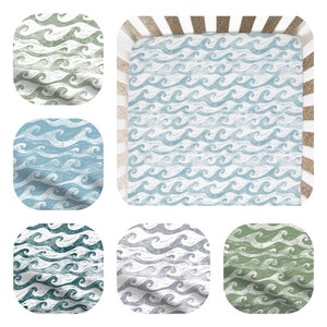 Nursery Bedding -  Waves, All Colors